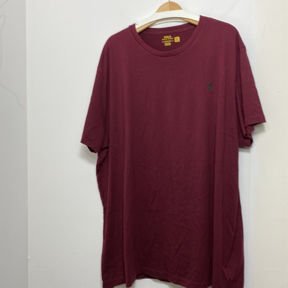 Polo Ralph Lauren Solid Red Tee T-Shirt 4XB BIG - Picture 4 of 4